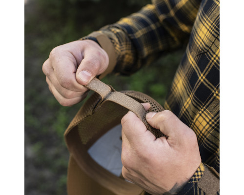 M-TAC БЕЙСБОЛКА С ЛИПУЧКОЙ И СЕТКОЙ FLEX РИП-СТОП COYOTE BROWN