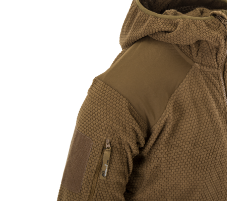 КОФТА ALPHA HOODIE JACKET - GRID FLEECE COYOTE