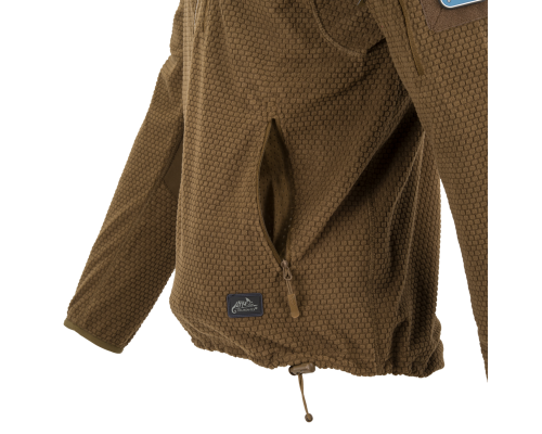 КОФТА ALPHA HOODIE JACKET - GRID FLEECE COYOTE