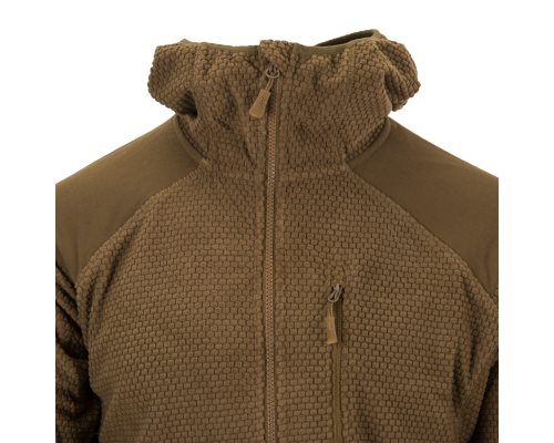 КОФТА ALPHA HOODIE JACKET - GRID FLEECE COYOTE