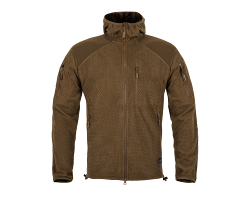КОФТА ALPHA HOODIE JACKET - GRID FLEECE COYOTE