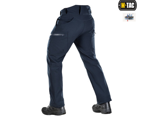 M-TAC БРЮКИ SOFT SHELL WINTER DARK NAVY BLUE
