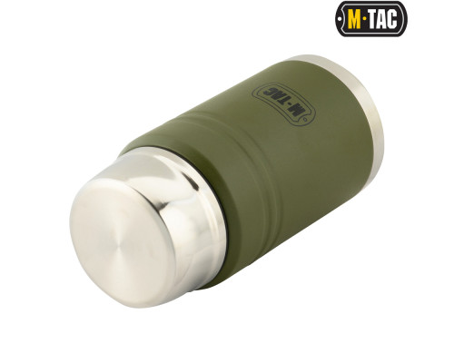 M-TAC ТЕРМОС 750 МЛ СО СКЛАДНОЙ ЛОЖКОЙ ОЛИВА|НЕРЖ.