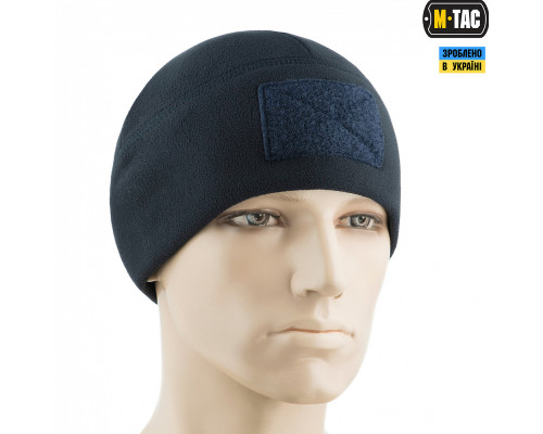 M-TAC ШАПКА WATCH CAP ELITE ФЛИС (270Г/М2) С ЛИПУЧКОЙ DARK NAVY BLUE