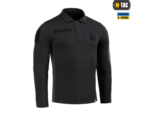 M-TAC ПОЛО ТАКТИЧЕСКОЕ ДЛИННЫЙ РУКАВ 65/35 BLACK