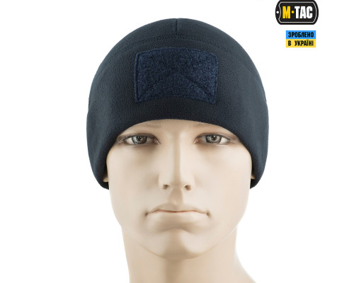 M-TAC ШАПКА WATCH CAP ELITE ФЛИС (270Г/М2) С ЛИПУЧКОЙ DARK NAVY BLUE