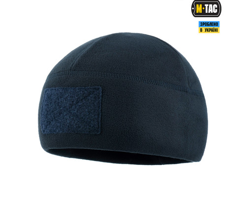 M-TAC ШАПКА WATCH CAP ELITE ФЛИС (270Г/М2) С ЛИПУЧКОЙ DARK NAVY BLUE
