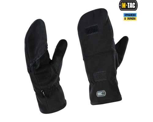 M-TAC ПЕРЧАТКИ БЕСПАЛЫЕ С КЛАПАНОМ WINDBLOCK 295 BLACK