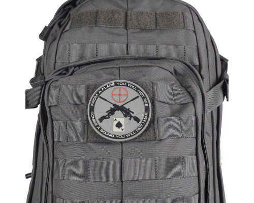 M-TAC НАШИВКА UKRAINIAN SNIPERS ПВХ СЕРАЯ