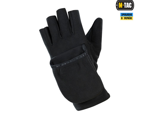 M-TAC ПЕРЧАТКИ БЕСПАЛЫЕ С КЛАПАНОМ WINDBLOCK 295 BLACK