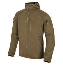 КОФТА ALPHA HOODIE JACKET - GRID FLEECE COYOTE