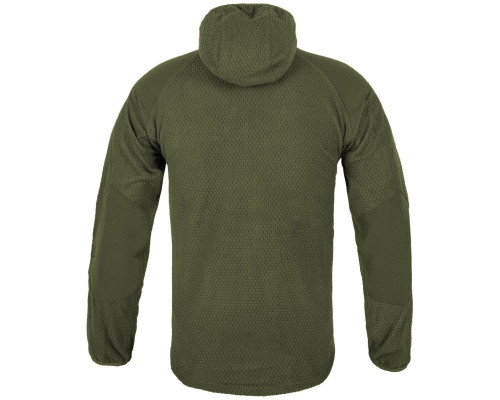 КОФТА ALPHA HOODIE JACKET - GRID FLEECE OLIVE GREEN