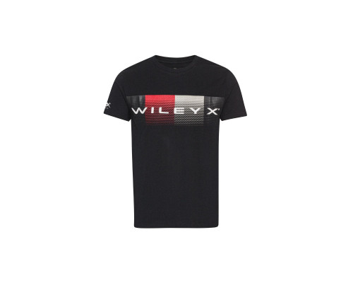 Футболка WILEY X CORE T-SHIRT Black Cotton - Dot Pattern w/ Wiley X