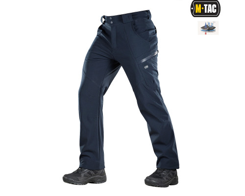 M-TAC БРЮКИ SOFT SHELL WINTER DARK NAVY BLUE