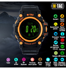 M-TAC ЧАСЫ ТАКТИЧЕСКИЕ ADVENTURE BLACK/ORANGE