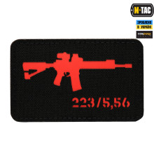M-TAC НАШИВКА AR-15 2235,56 LASER CUT BLACKRED