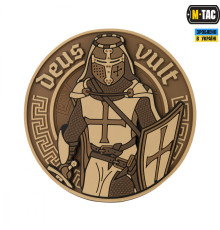 M-TAC НАШИВКА DEUS VULT 3D ПВХ КОЙОТ
